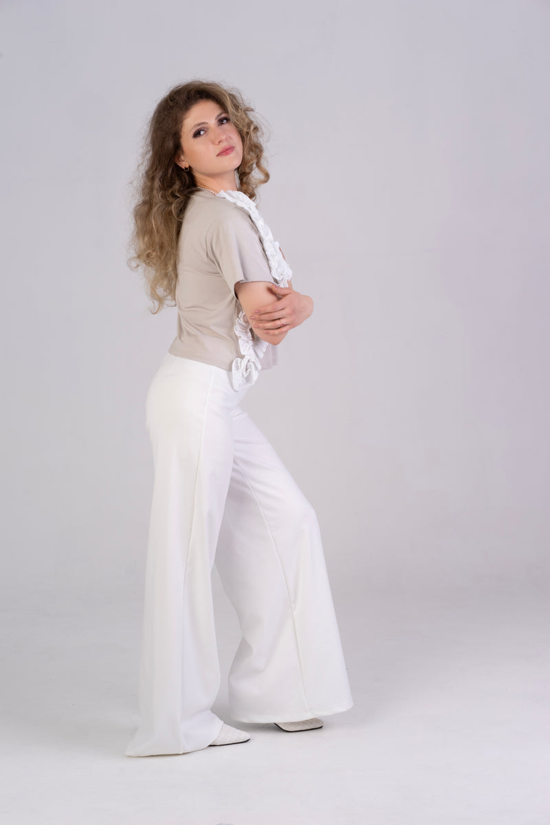 Beige-blouse-with-white-wide-leg-trousers-co-ords-for-women